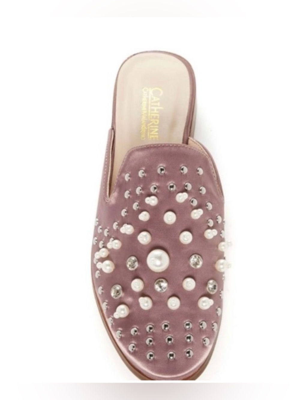CATHERINE MALANDRINO Pillary Pearl & Crystal Slip-On Mule - Picture 4 of 9